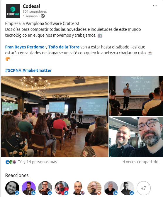 Empieza la Pamplona Software Crafters