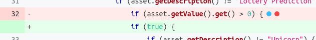 Surviving mutation in line 32 related to problems testing boundary values.